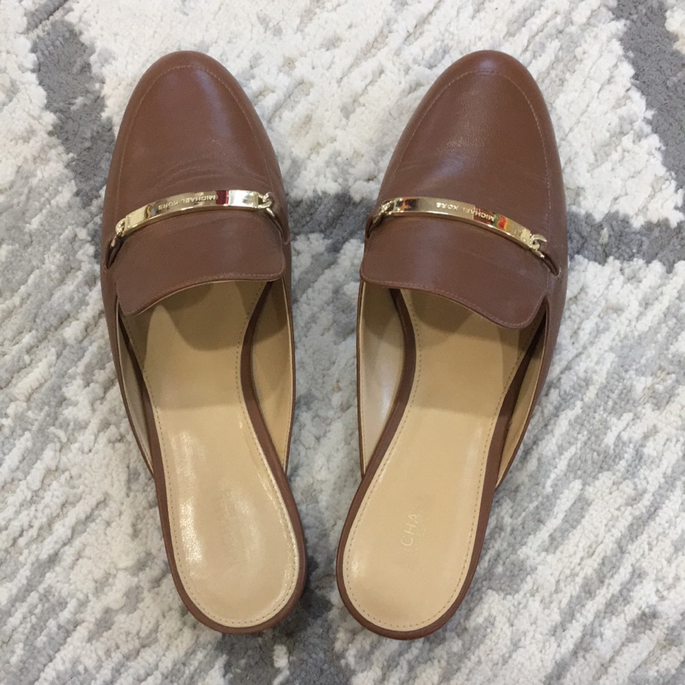 Michael Kors leather mules